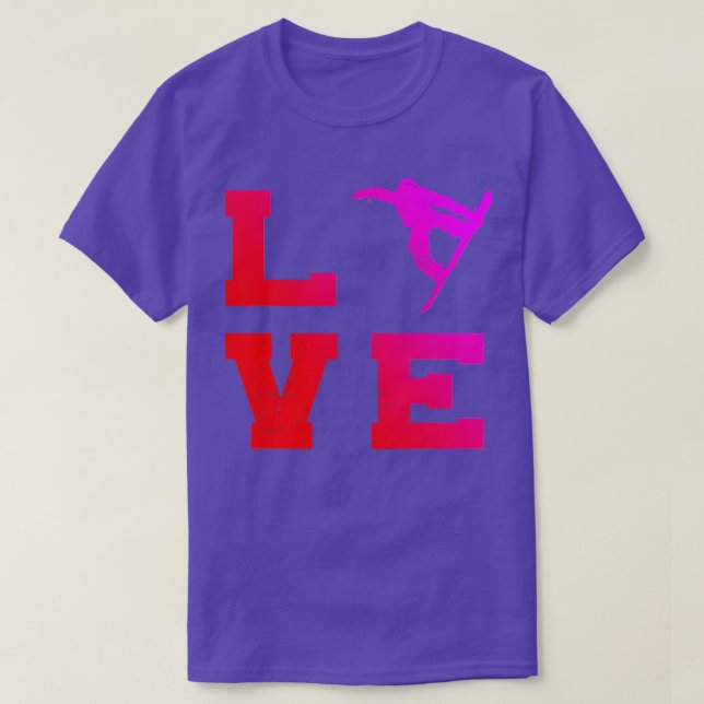 T-shirt Snowboard féminin Snowboard (Design devant)