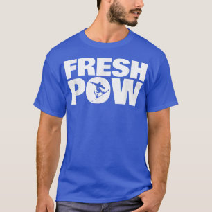 T-shirt Snowboard Frais Pow Snowboard Thème