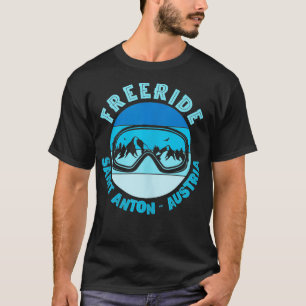 T-shirt Snowboard Freeride Mask St Anton Autriche