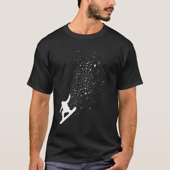 T-shirt Snowboard Freestyle Snowboard Snowboarder Cadeau (Devant)