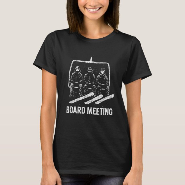 T-shirt Snowboard Meeting Snowboarding Vacation Skiing  (Devant)