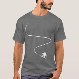 T-shirt Snowboard Minimaliste Snowboarding Snowboardeur