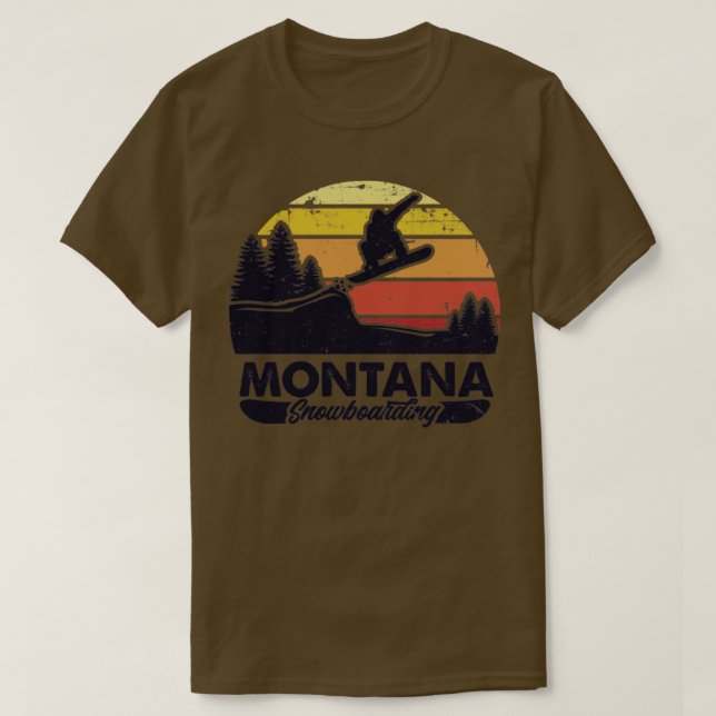 T-shirt snowboard Montana (Design devant)