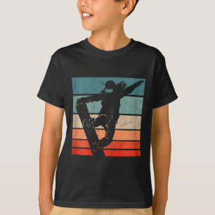 T-shirt Snowboard Mountains Ski Slope Retro Snowboard