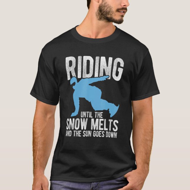 T-shirt Snowboard Pour Un Snowboardeur_2 (Devant)