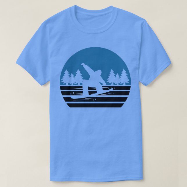 T-shirt Snowboard Retro Vintage 1 (Design devant)