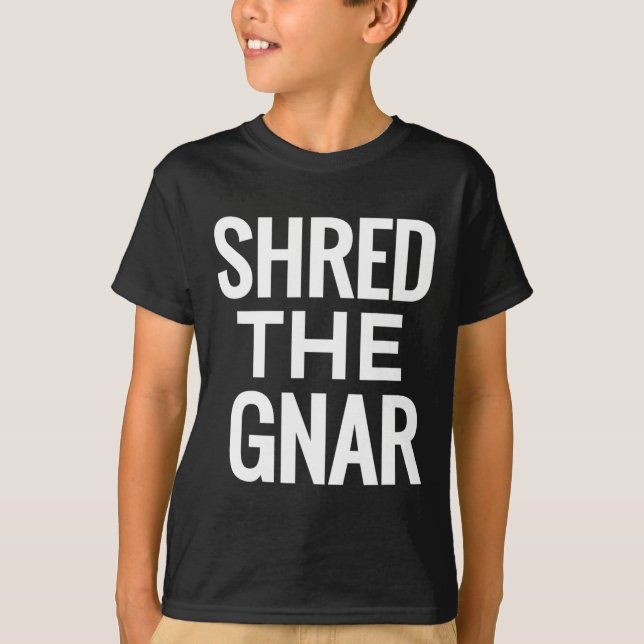 T-Shirt Snowboard - Shirt Le Gnar (Devant)