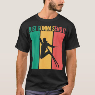 T-shirt Snowboard Shirt Style Rétro Je Vais L'Envoyer