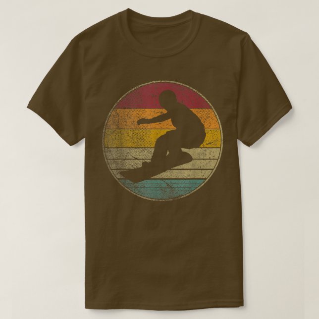 T-shirt Snowboard Ski Vintage (Design devant)