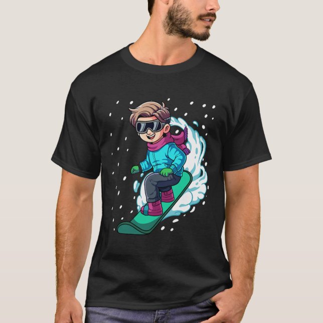 T-shirt Snowboard Snowboard 8 (Devant)