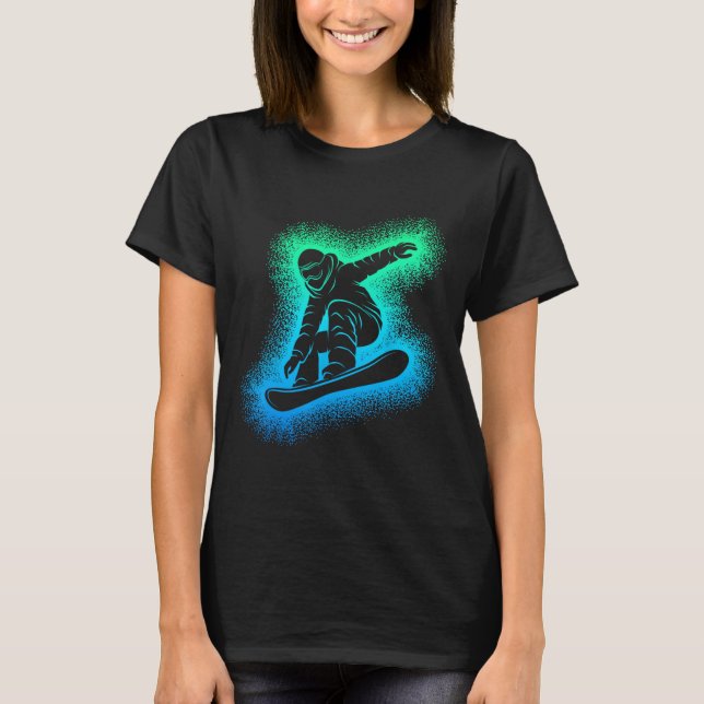 T-shirt Snowboard Snowboard Enfants garçons Hommes (Devant)
