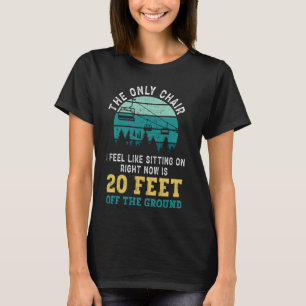 T-shirt Snowboard Snowboard Ski Lift Vintage Rétro Le