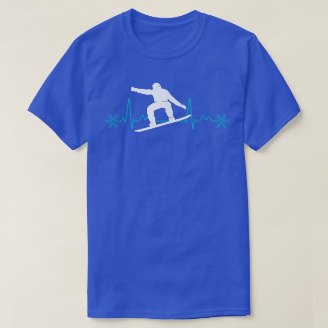 T-shirt Snowboard Snowboard Snowboard Mountain Hiver (Design devant)
