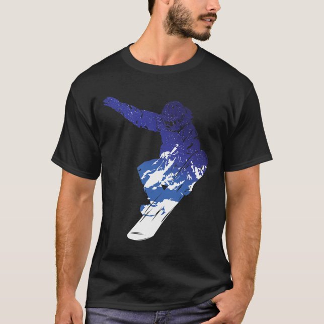 T-shirt Snowboard Snowboard Snowboard Sports d'hiver S (Devant)