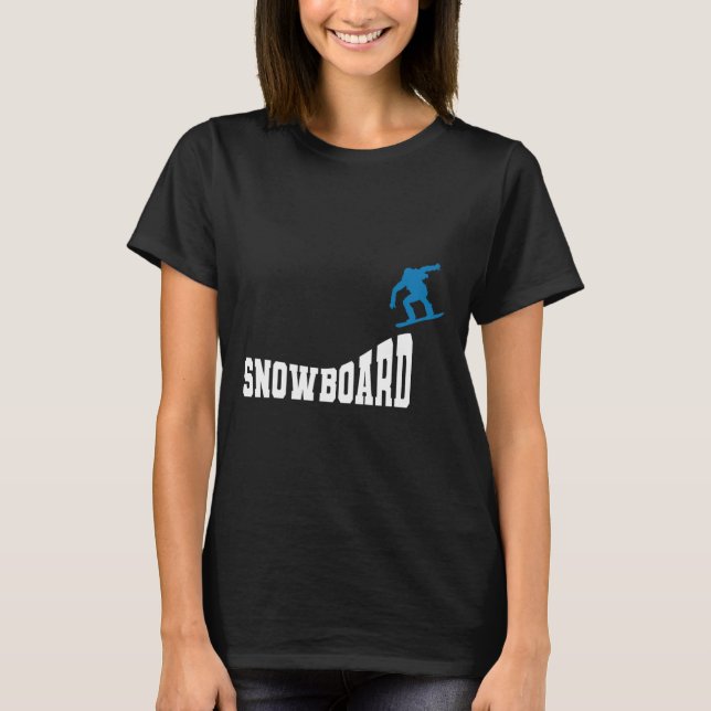 T-shirt Snowboard Snowboard Vintage Retro Snowboard 2 (Devant)