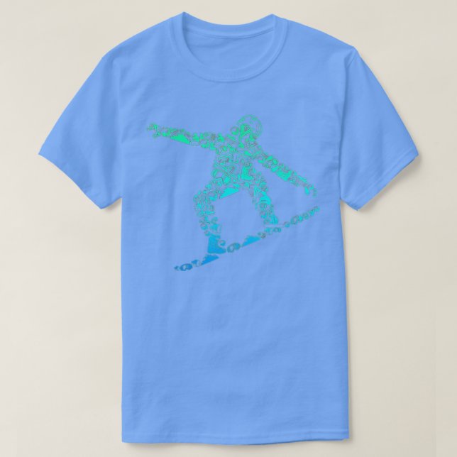 T-shirt Snowboard Snowboarder Snowboarding Men Boys Kids  (Design devant)
