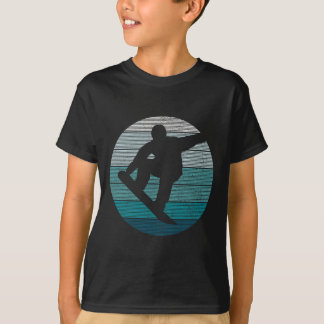 T-shirt Snowboard Vintage Retro Freestyle Snowboard Gif