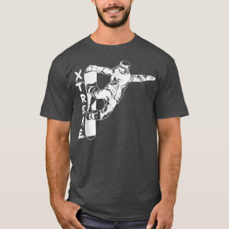 T-shirt Snowboard Xtreme Sport en hiver
