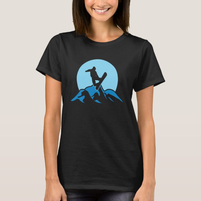 T-shirt Snowboarder  Snowboarding  Snowboard Women Men (Devant)