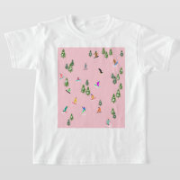 Snowboarders rose Illustration du snowboard