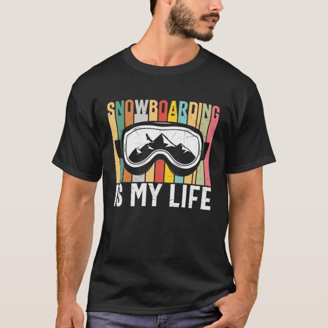 T-shirt Snowboarding Winter Snowboard Snowboarder  1 (Devant)