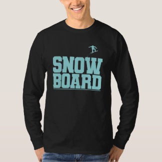 T-shirt Snowboarding Winter Sports With Mountains Full Of 