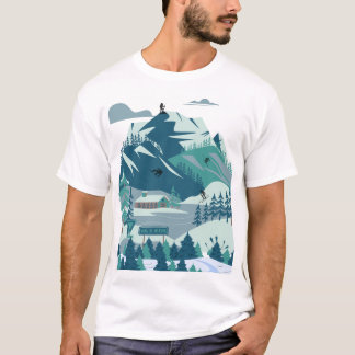 T-shirt "Snowbound Adventures : Alpine Escape"
