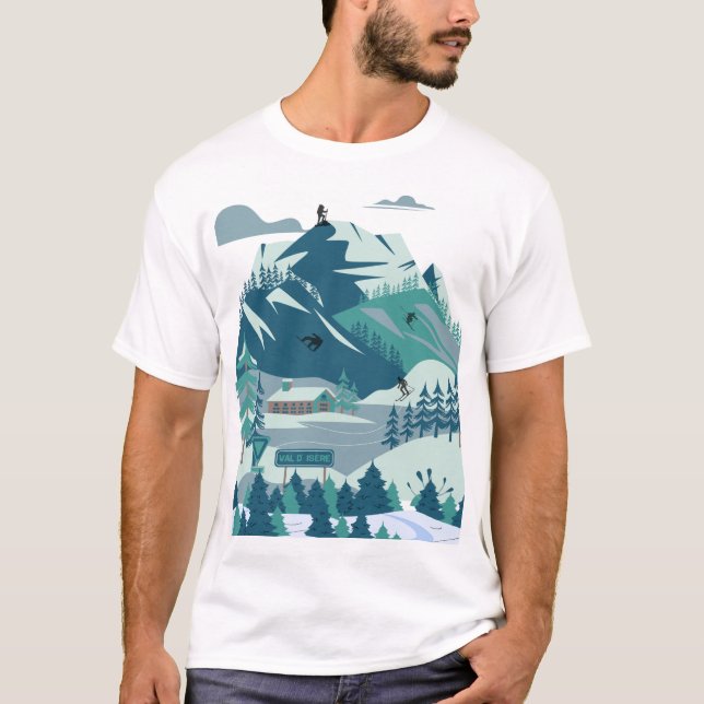 T-shirt "Snowbound Adventures : Alpine Escape" (Devant)