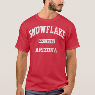 T-shirt Snowflake Arizona AZ Etat vintage Style sportif