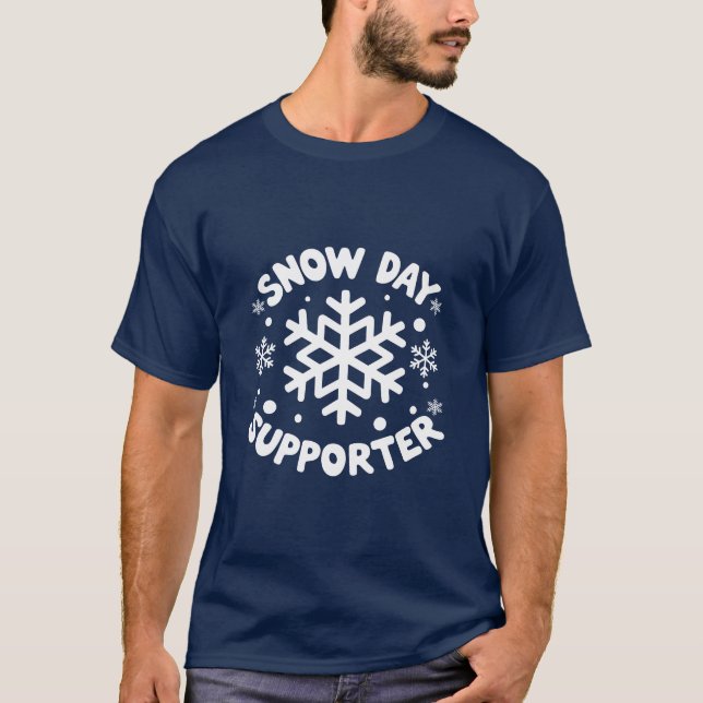T-shirt Snowflake confortable - Parfait pour les f (Devant)