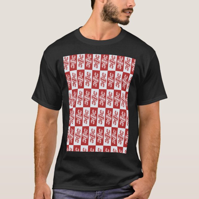 T-shirt Snowflakes Art Motif (Devant)