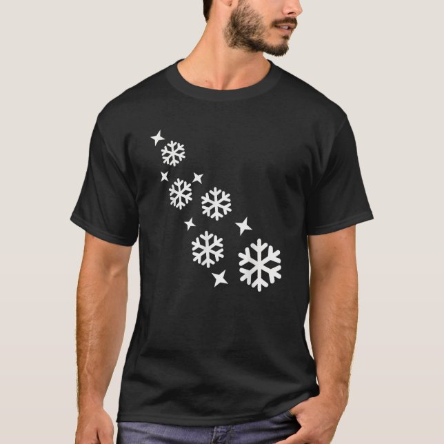 T-shirt Snowflakes Store Snowflakes Stars Winter Sports  U (Devant)