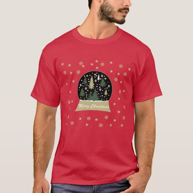 T-shirt snowglobe décoré (Devant)
