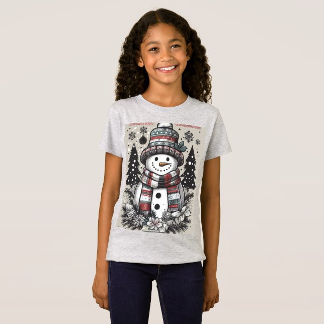 T-Shirt Snowman (Devant entier)