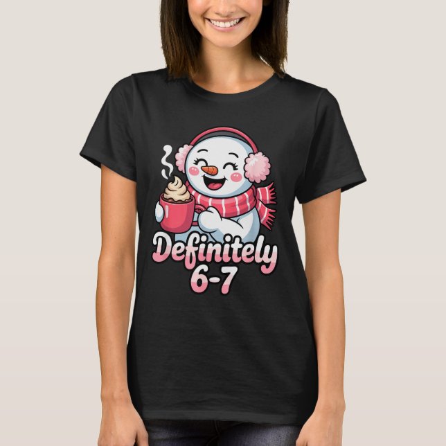 T-shirt Snowman 6 7 Six Seven Meme Christmas Women Men Kid (Devant)