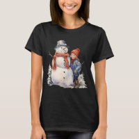 Snowman avec carotte Nez Écharpe hiver Noël