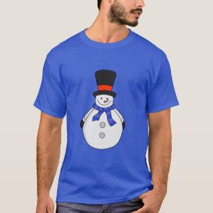 T-shirt Snowman avec chapeau supérieur