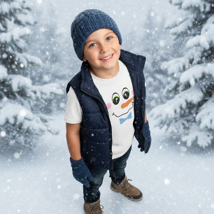 T-shirt Snowman Boy Face pour enfants