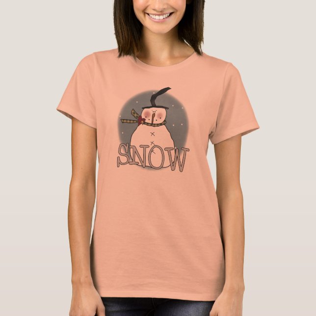 T-shirt Snowman Casquette Stovepipe (Devant)