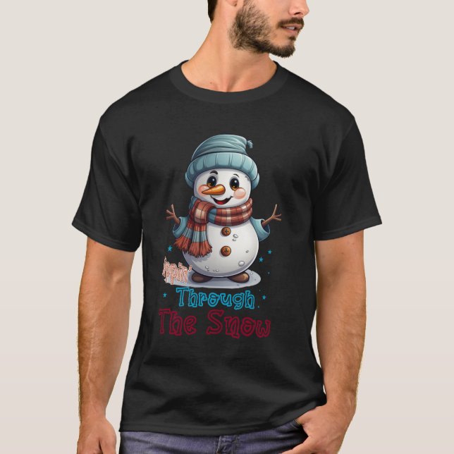 T-shirt Snowman Chic : Elevez votre style avec une Wint jo (Devant)