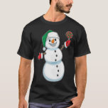 T-shirt Snowman Christmas Lollipop<br><div class="desc">Ce design est le cadeau idéal pour un anniversaire,  Noël et d'autres célébrations. Il convient aux femmes,  aux hommes et aux enfants.</div>