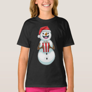 T-shirt Snowman Christmas Popcorn