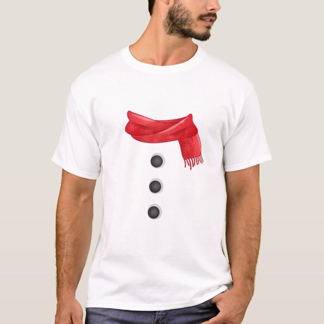 T-shirt Snowman Costume Groupe de jumelage Famille Noël Xm (Devant)