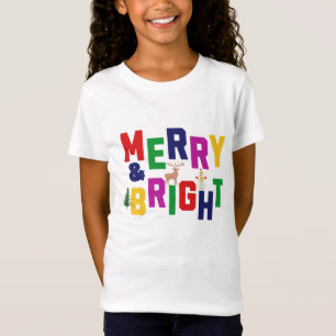 T-Shirt Snowman de rennes d'arbre de pin doux et joyeux