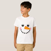 T-shirt Snowman face (Devant entier)