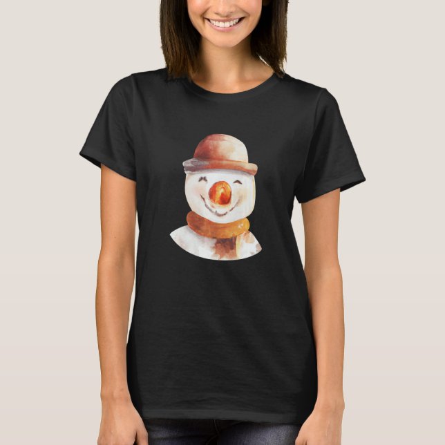 T-shirt Snowman Face (Devant)