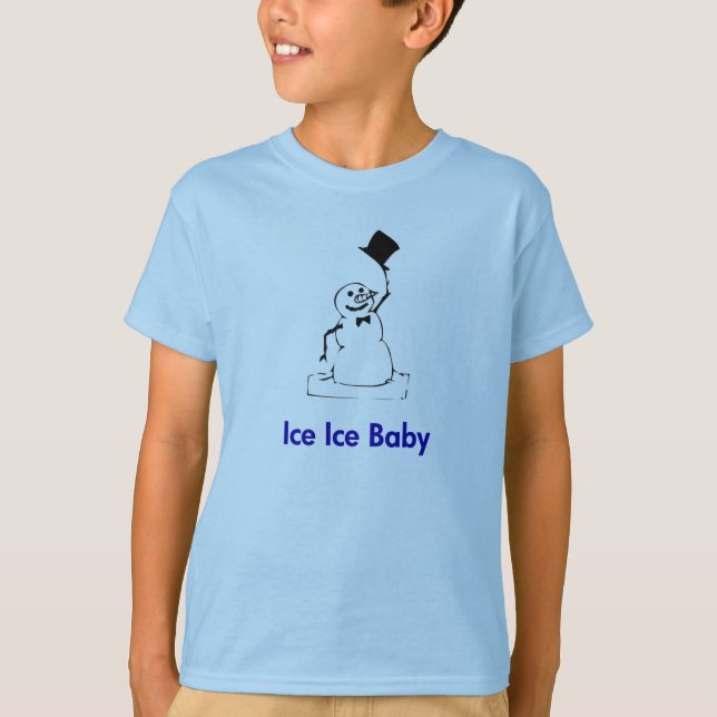 T-shirt Snowman Ice Ice Baby (Devant)