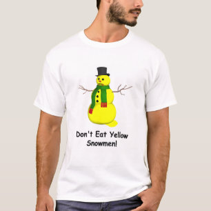 T-shirt Snowman jaune