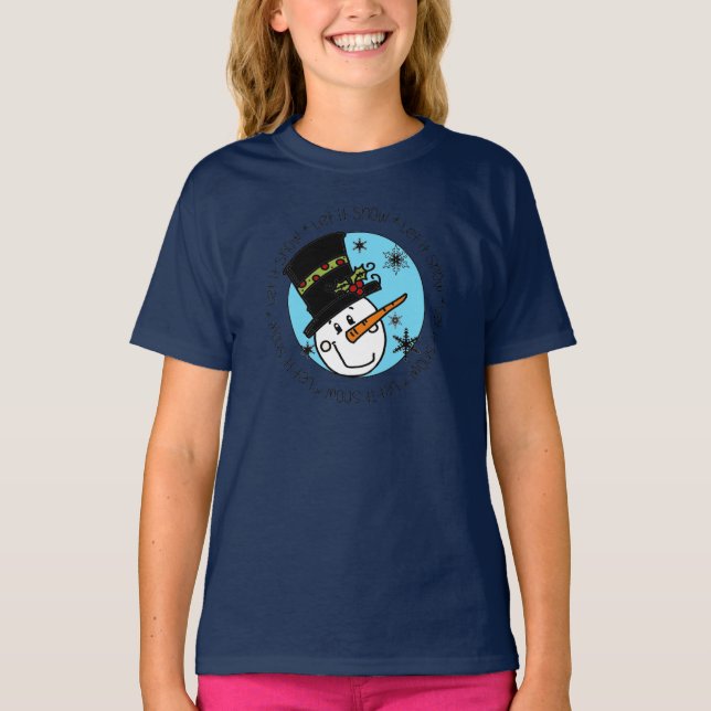 T-shirt Snowman Laisser Neige (Devant)
