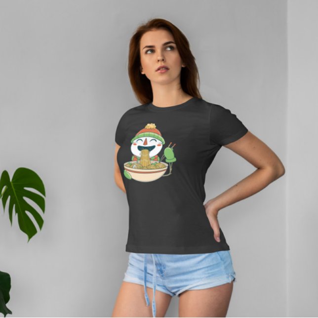 T-shirt Snowman manger Ramen (Créateur téléchargé)